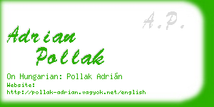 adrian pollak business card