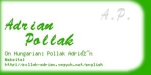 adrian pollak business card